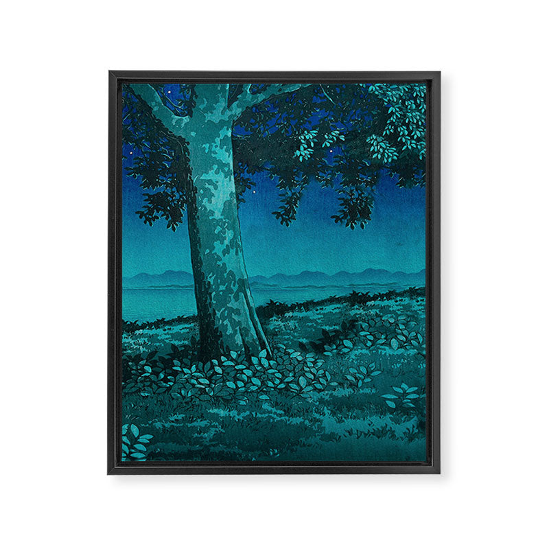 Nightime in Gissei - Nature Landscape Framed Canvas Print Gallery Image 8