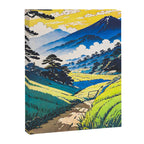 On the Return to Hokiriukiyo - A Contemporary Ukiyo-e Nature Landscape Canvas Print Gallery Image 8