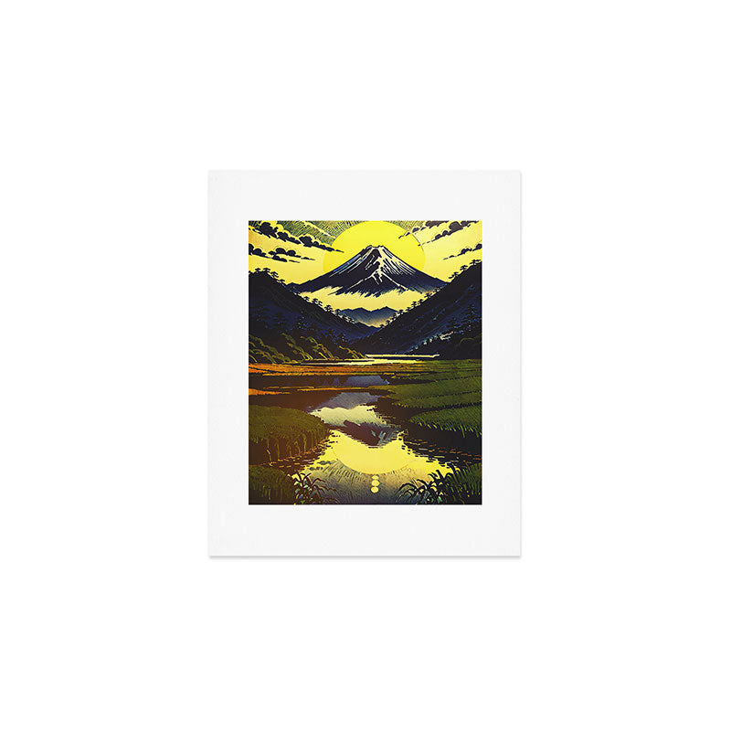 Prayer - A Contemporary Ukiyo-e Nature Landscape Art Print Gallery Image 1