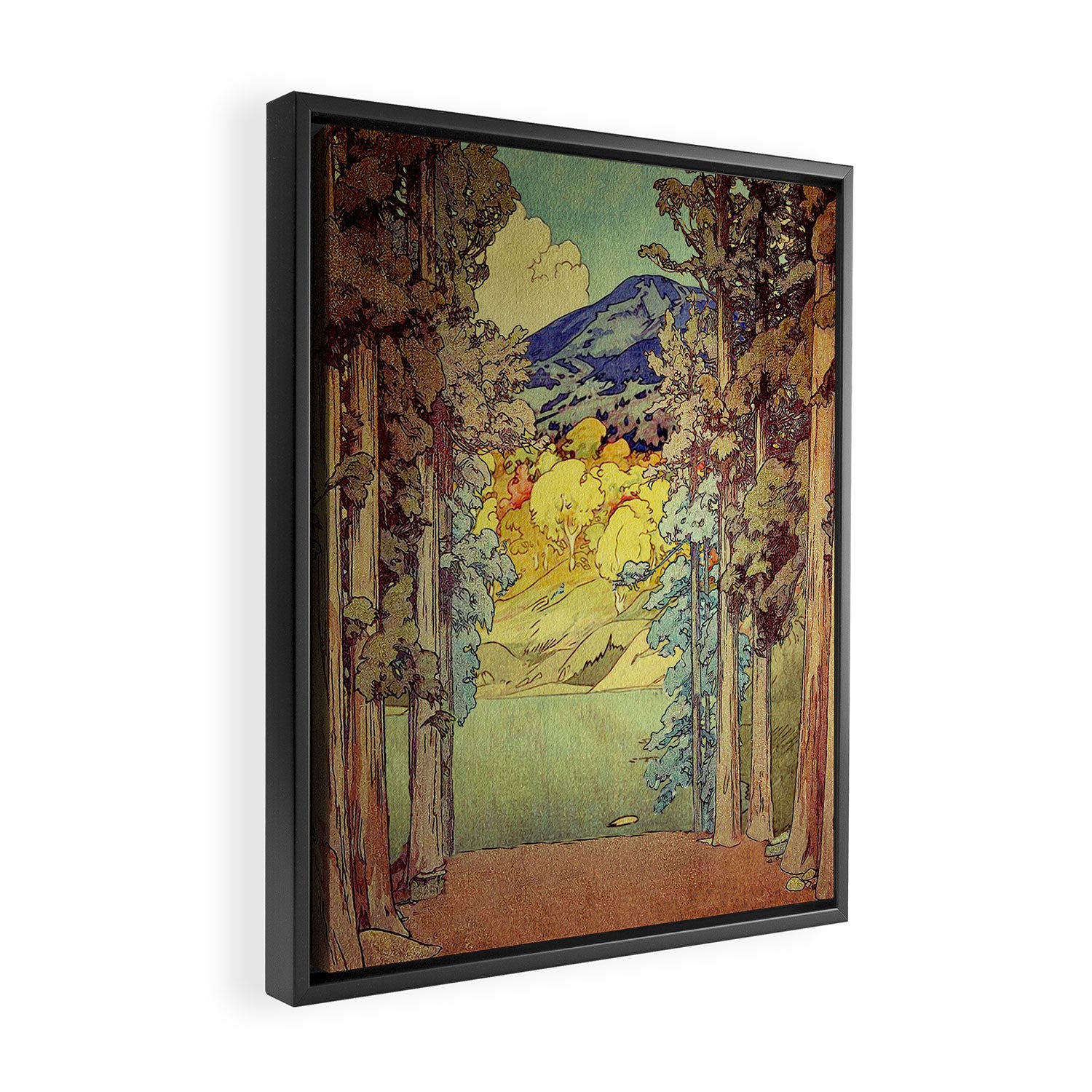 Returning to Hoyi Framed Canvas Print Gallery Image 2