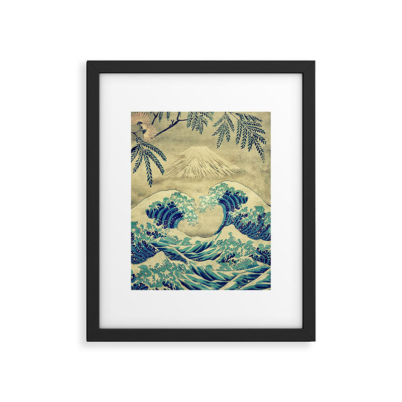 The Great Blue Embrace at Yama Framed Art Print Gallery Image 5