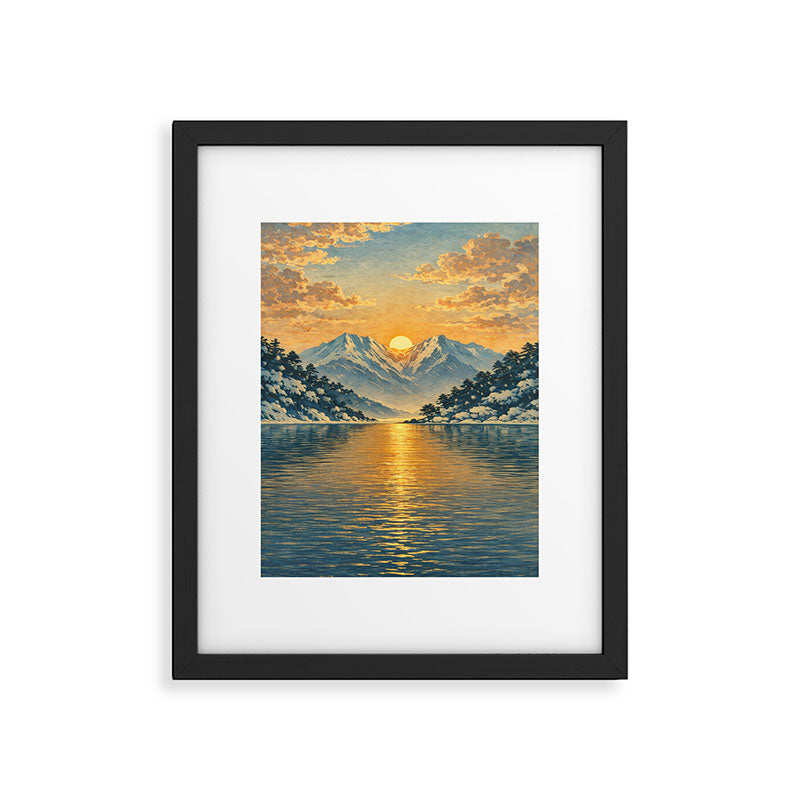The Morning after the Blizzard in Nishigi Framed Art Print Gallery Image 5