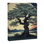 The Night Father - A Contemporary Ukiyo-e Nature Landscape Canvas Print Gallery Image 8