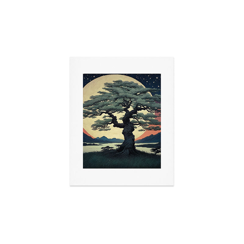 The Night Father - A Contemporary Ukiyo-e Nature Landscape Art Print Gallery Image 1