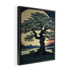 The Night Father - A Contemporary Ukiyo-e Nature Landscape Framed Canvas Print Gallery Image 2