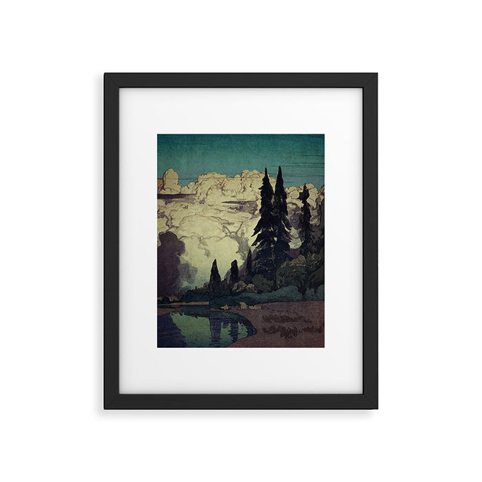 The Pending Storm at Hike Framed Art Print Gallery Image 1