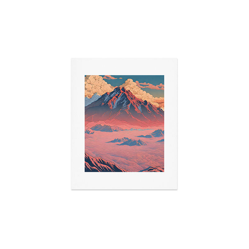 The Red - A Contemporary Ukiyo-e Nature Landscape Art Print Gallery Image 1