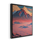 The Red - A Contemporary Ukiyo-e Nature Landscape Framed Canvas Print Gallery Image 2