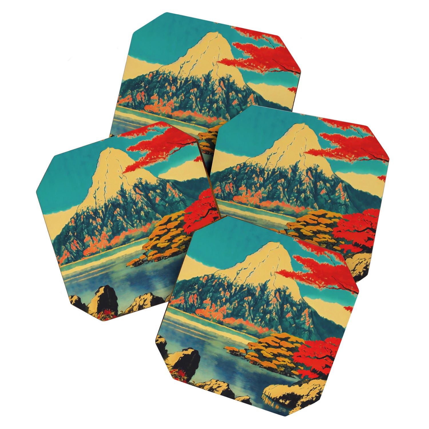 The Red Heart of Yunn - Nature Landscape Coaster Gallery Image 1