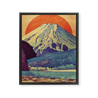 The Red Sunrise at Dayai Shore - Nature Landscape Framed Canvas Print Gallery Image 8