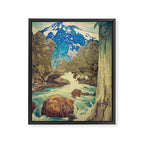 The Walk to Hokodoyama Framed Canvas Print Gallery Image 6
