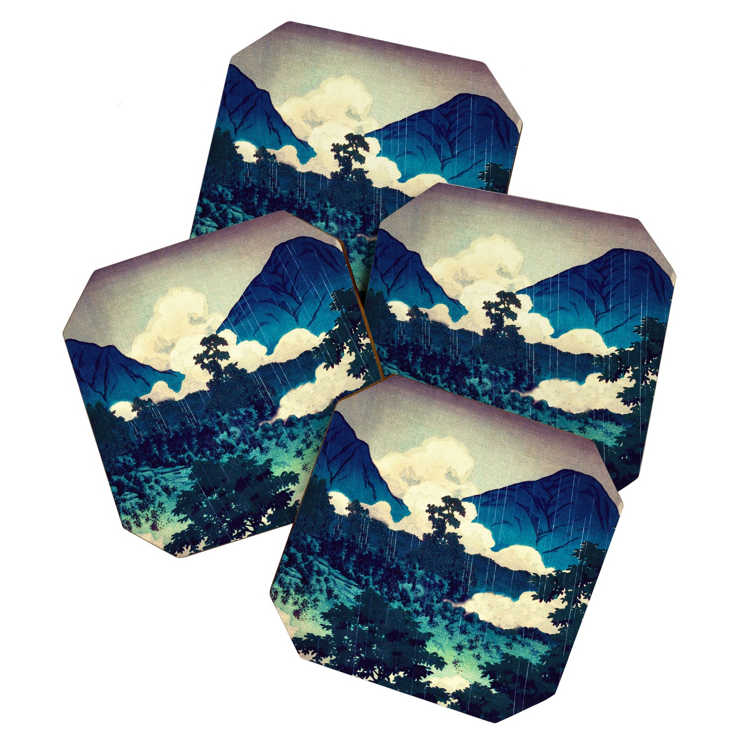 Under the Rain in Doyi - Nature Landscape Coaster Gallery Image 1