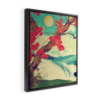 Waking to the Wild and Beautiful Ocean of Dhin - Nature Landscape Framed Canvas Print Gallery Image 2