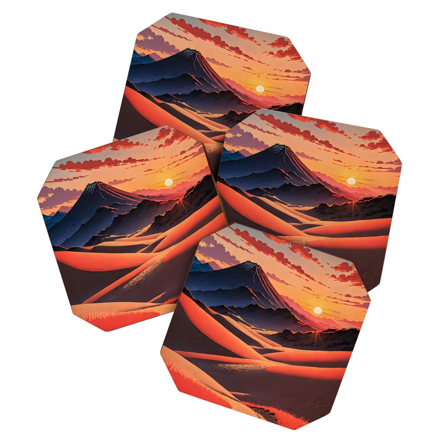 Walk to Kaniji - A Contemporary Ukiyo-e Nature Landscape Coaster Gallery Image 1