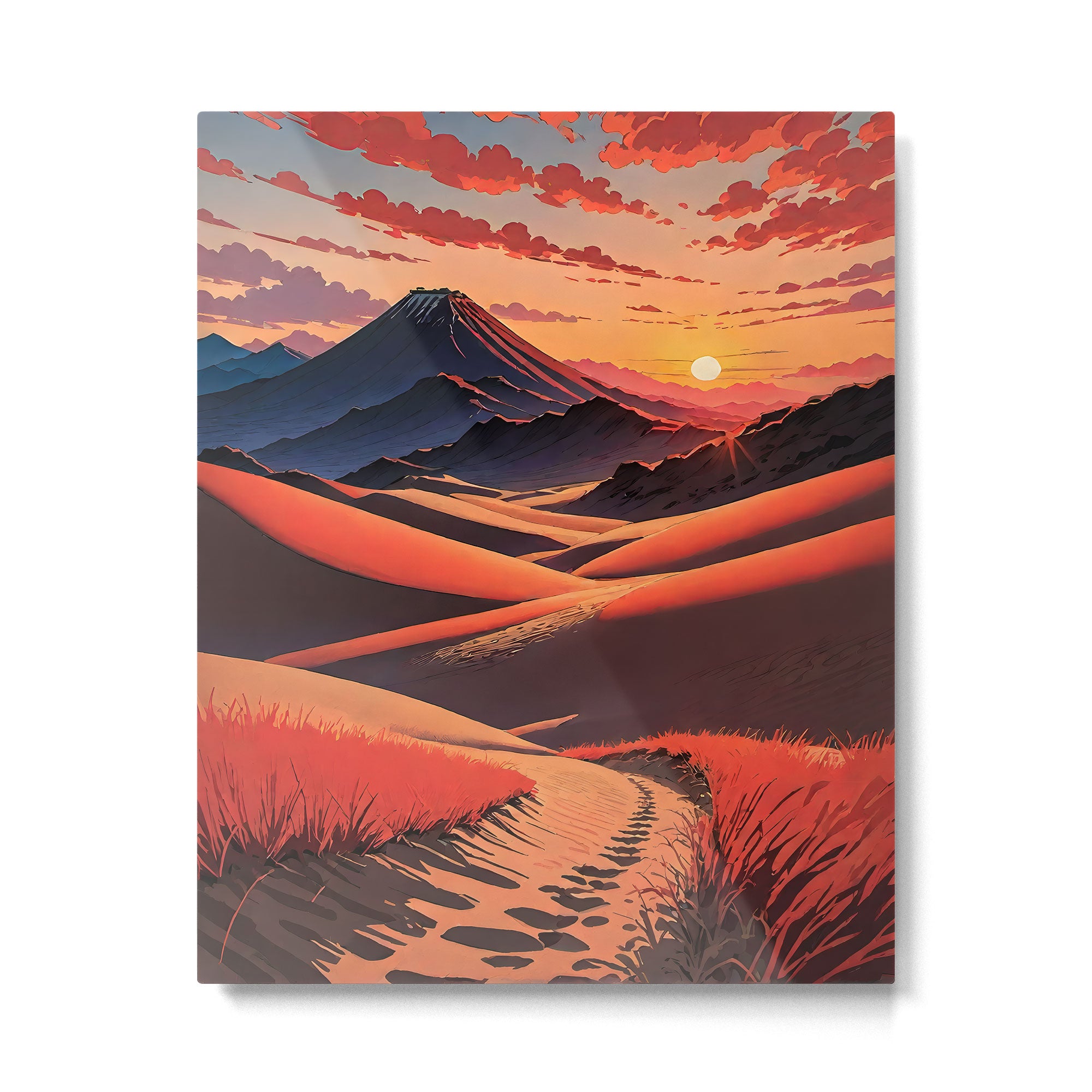 Walk to Kaniji - A Contemporary Ukiyo-e Nature Landscape Metal Print Gallery Image 4