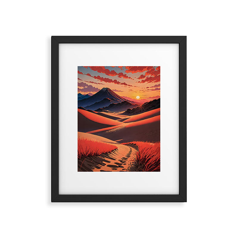 Walk to Kaniji - A Contemporary Ukiyo-e Nature Landscape Framed Art Print Gallery Image 5