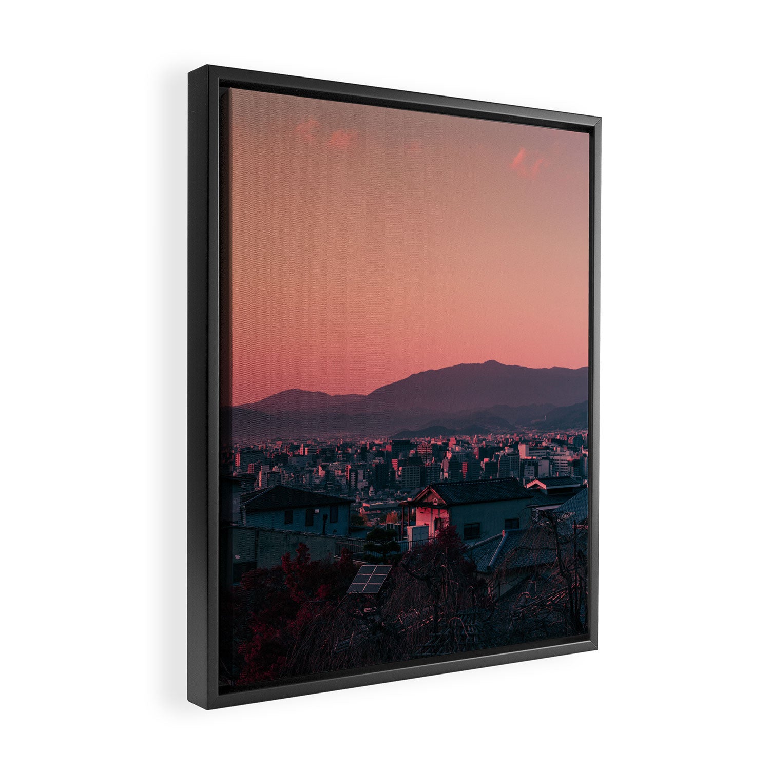 Kyoto sunset Framed Canvas Print Gallery Image 2