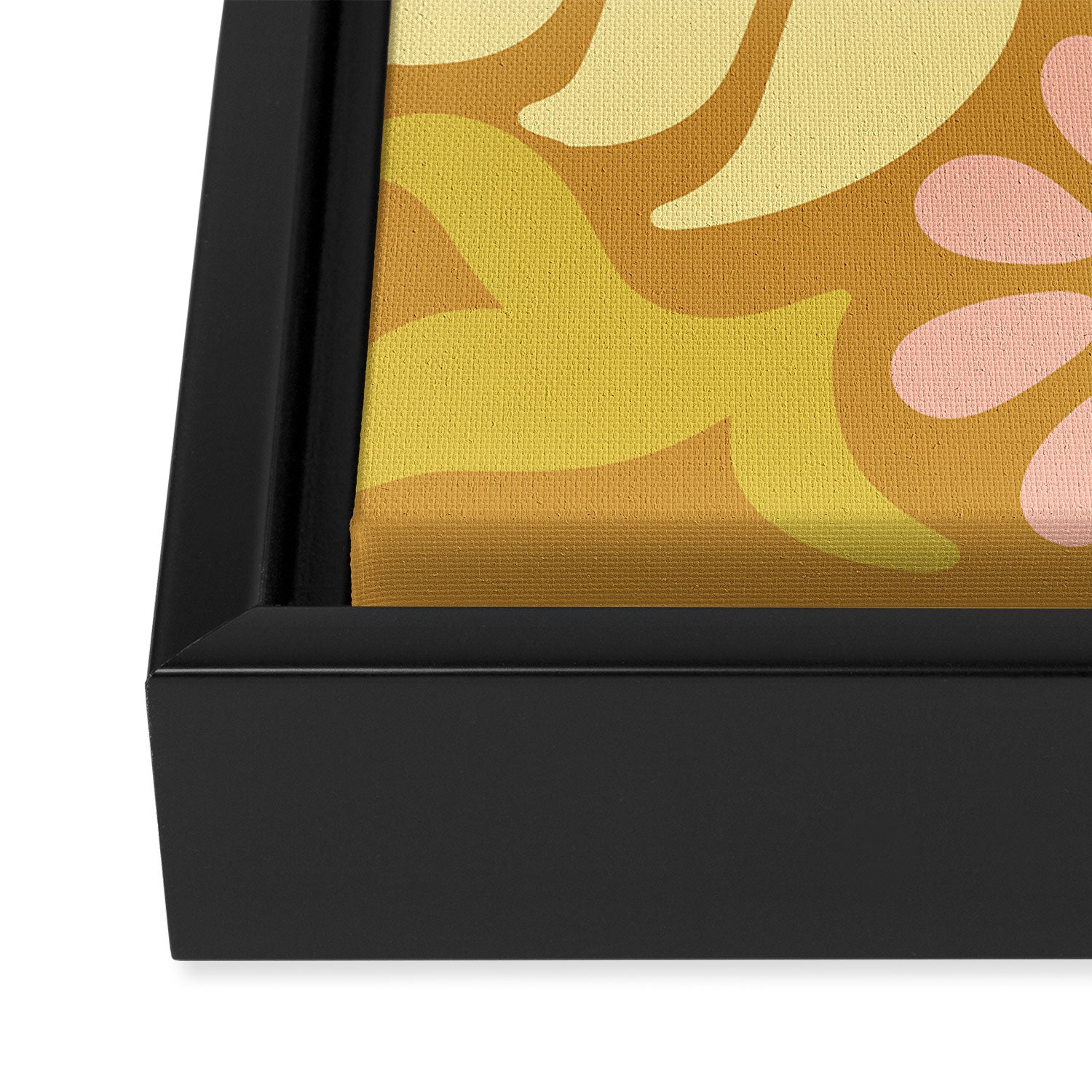 Abstract Florals Framed Canvas Print Gallery Image 2