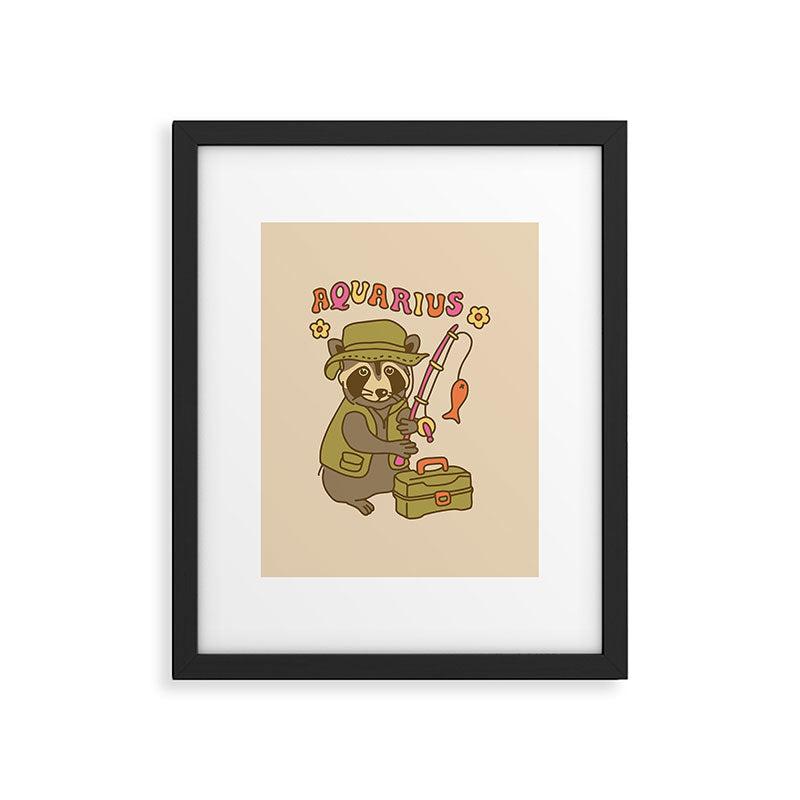 Aquarius Raccoon Framed Art Print Gallery Image 5