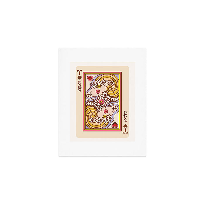 Aries Playing Card Art Print Gallery Image 1