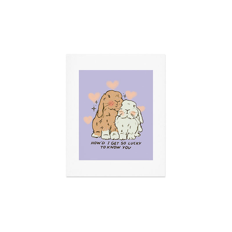 Bunny Lovers Art Print Gallery Image 1