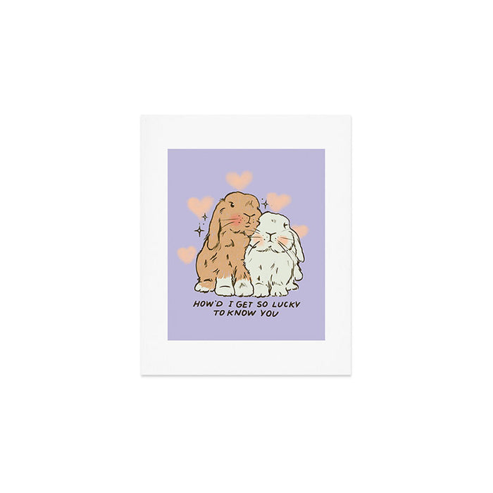 Bunny Lovers Art Print Gallery Image 1