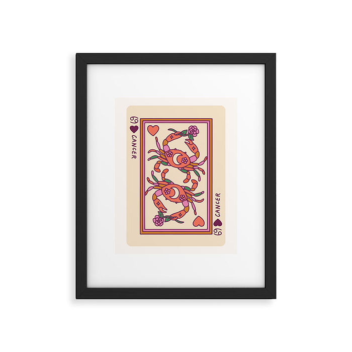 Cancer Playing Card Framed Art Print Gallery Image 1