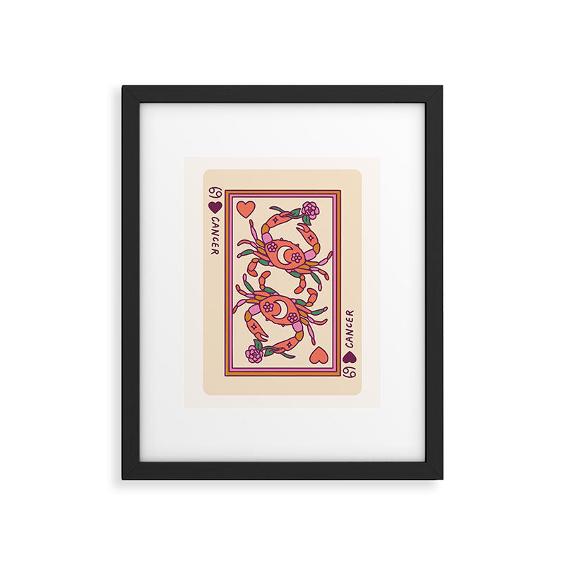 Cancer Playing Card Framed Art Print Gallery Image 5