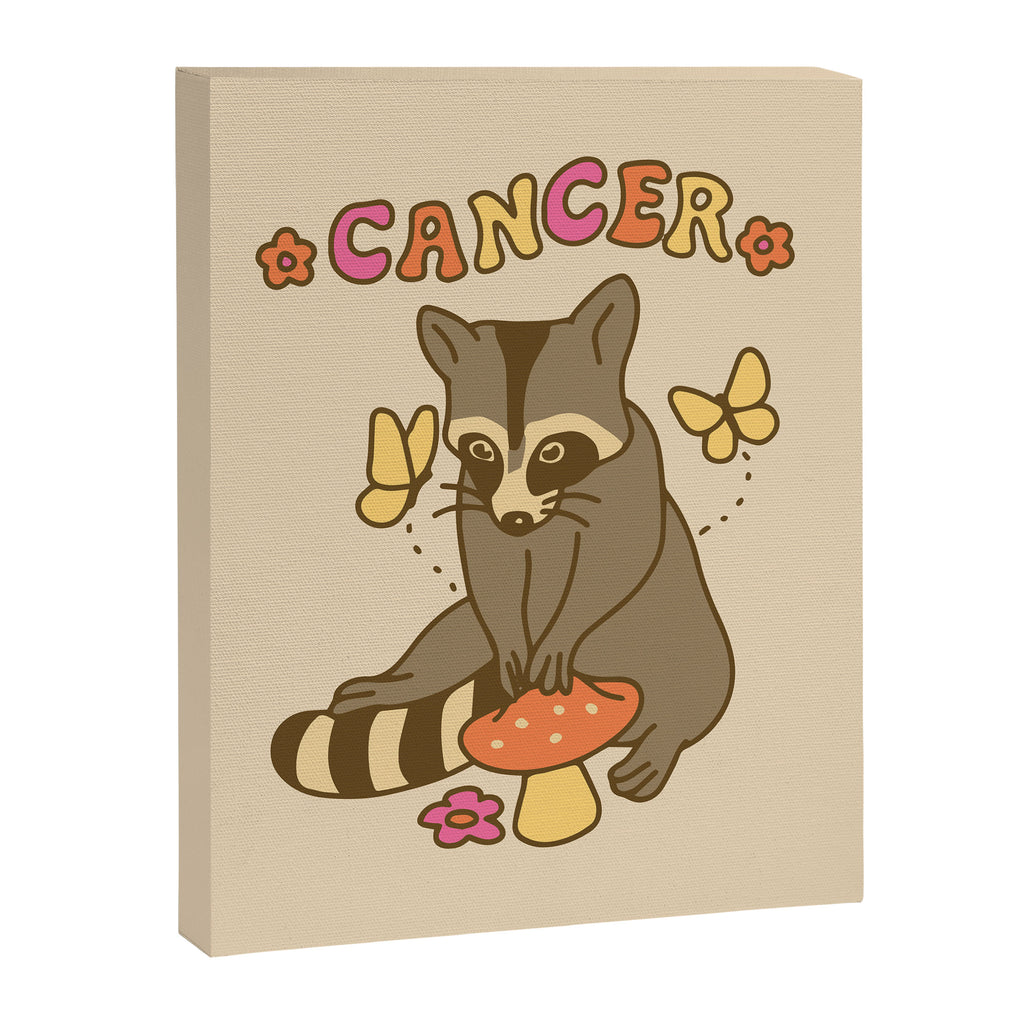 Cancer Raccoon Canvas Print Gallery Image 6