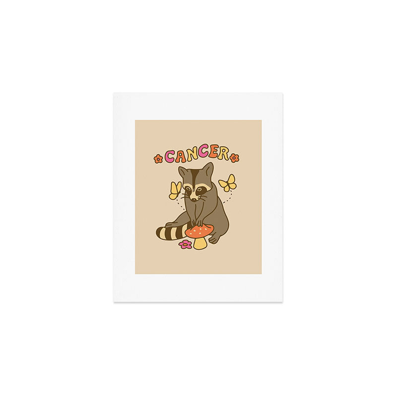 Cancer Raccoon Art Print Gallery Image 1