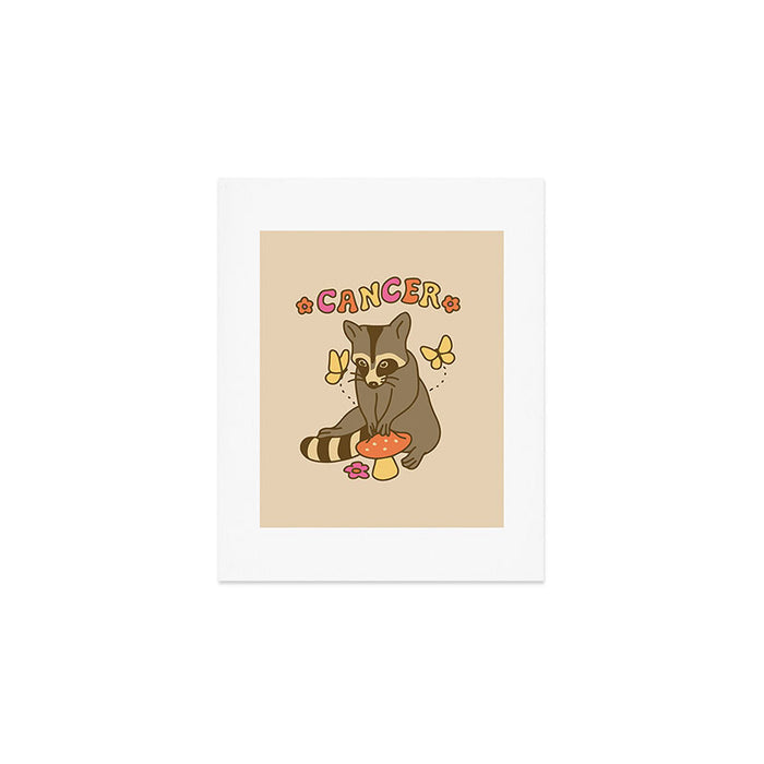 Cancer Raccoon Art Print Gallery Image 1