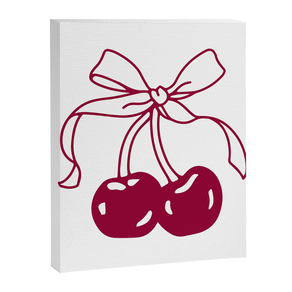 Cherry Bow Ribbon Canvas Print Gallery Image 8