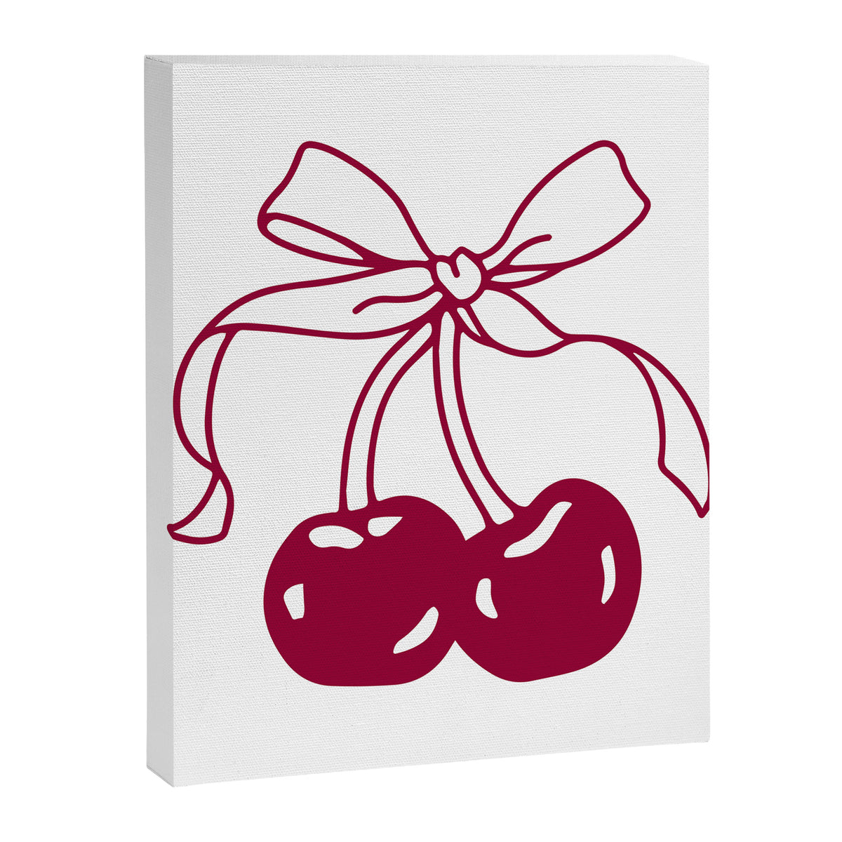Cherry Bow Ribbon Canvas Print Gallery Image 8