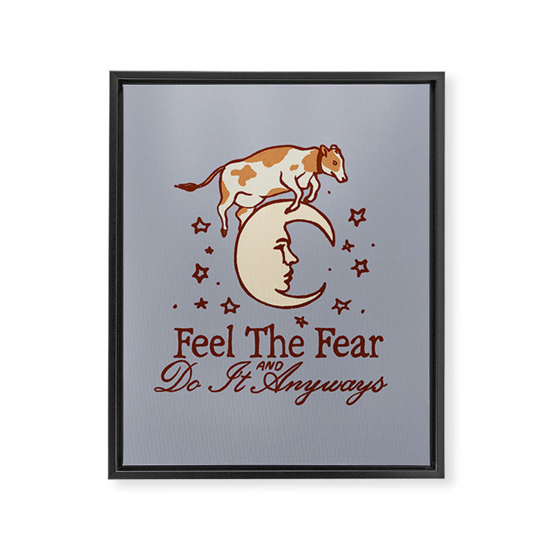 Cow Moon Framed Canvas Print Gallery Image 6
