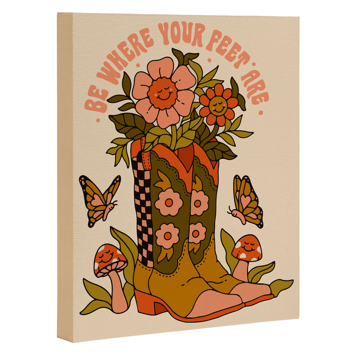 Cowgirl Quote Canvas Print Gallery Image 1