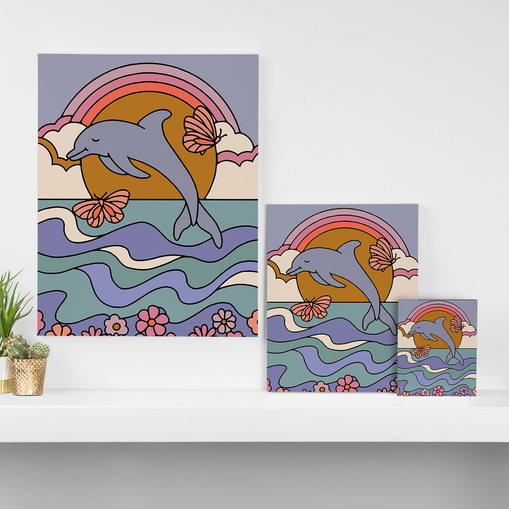 Dolphin Canvas Print Gallery Image 3