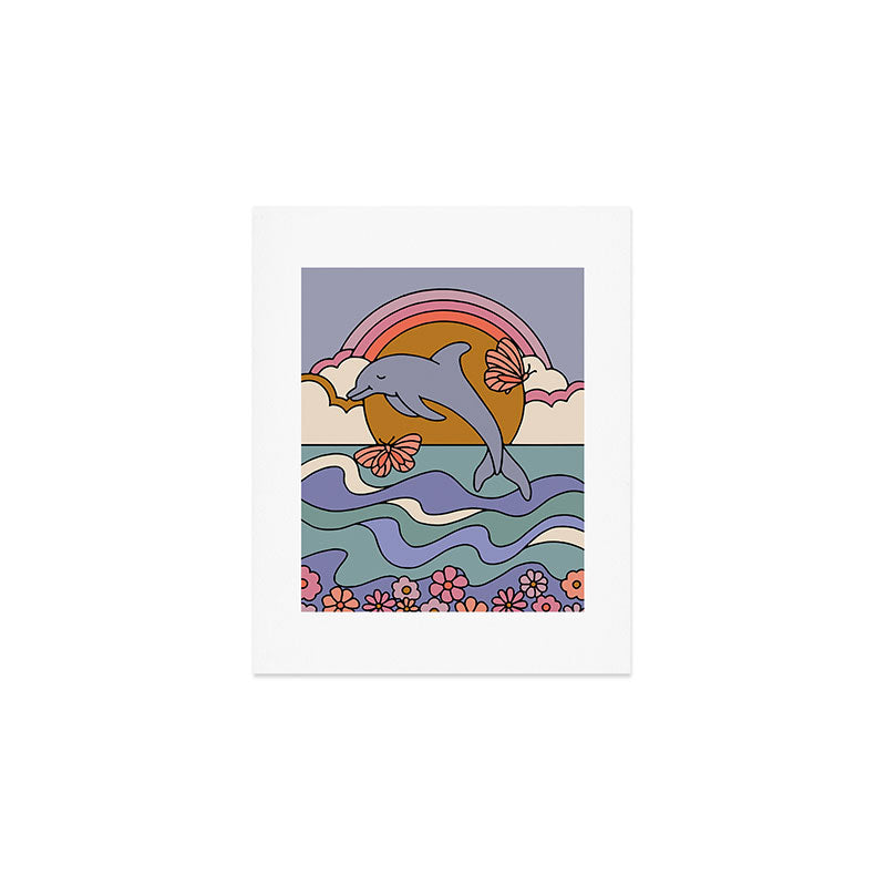 Dolphin Art Print Gallery Image 1