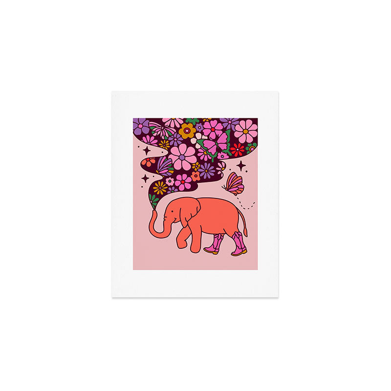 Elephant Art Print Gallery Image 1