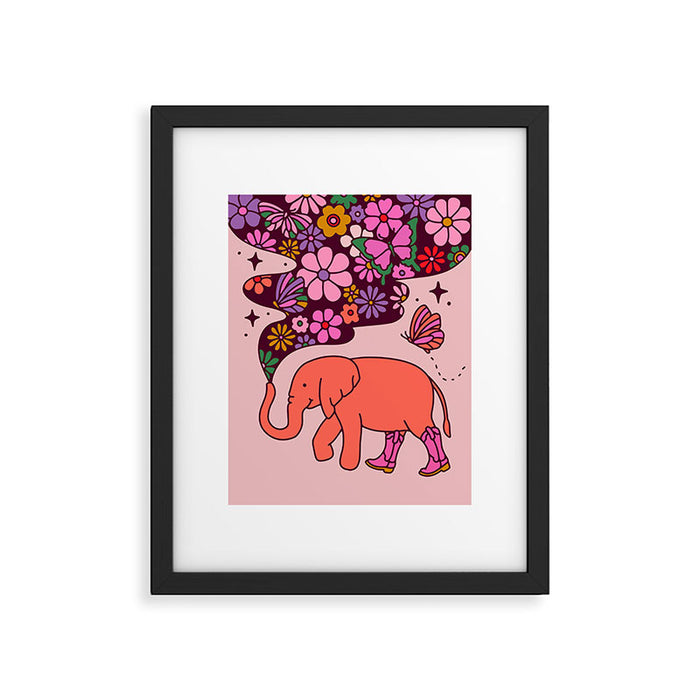Elephant Framed Art Print Gallery Image 1