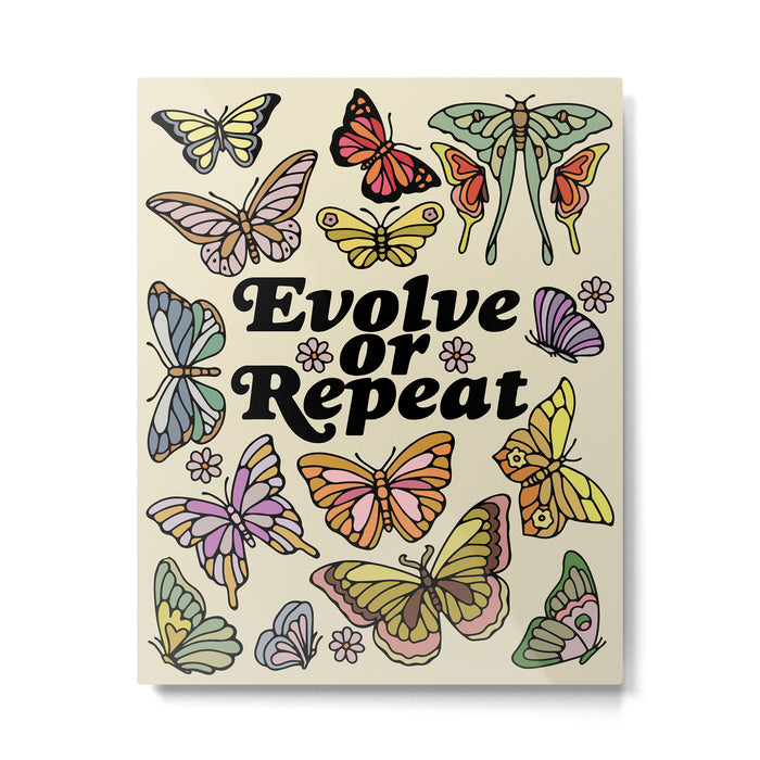 Evolve Or Repeat Metal Print Gallery Image 1