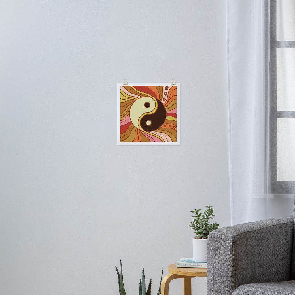 Funky Yin Yang Art Print Gallery Image 3