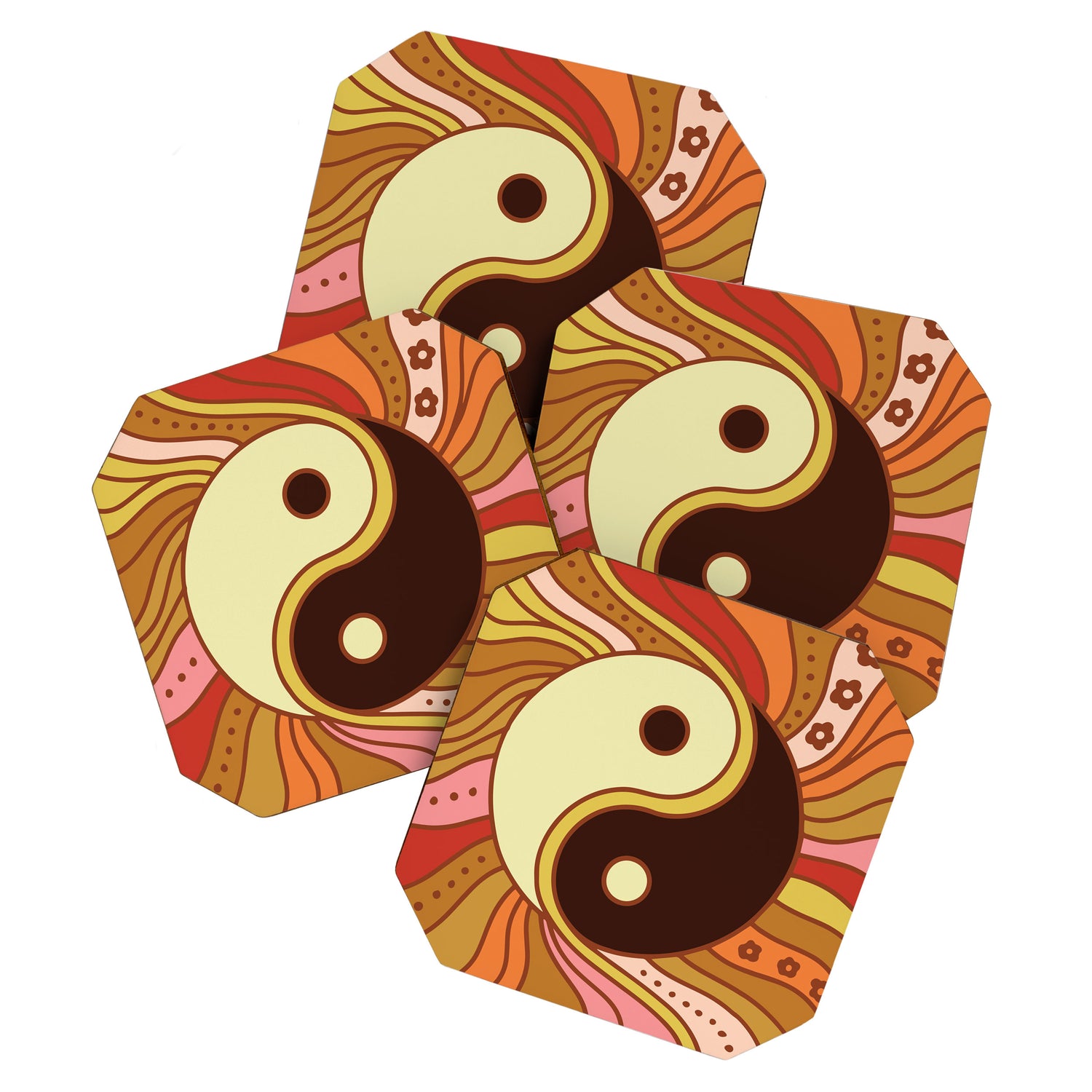 Funky Yin Yang Coaster Gallery Image 1