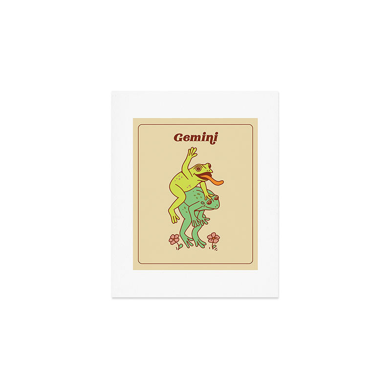 Gemini Frog Art Print Gallery Image 1