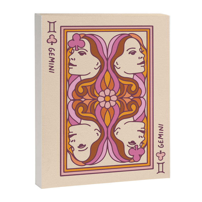 Gemini Playing Card Canvas Print Gallery Image 1