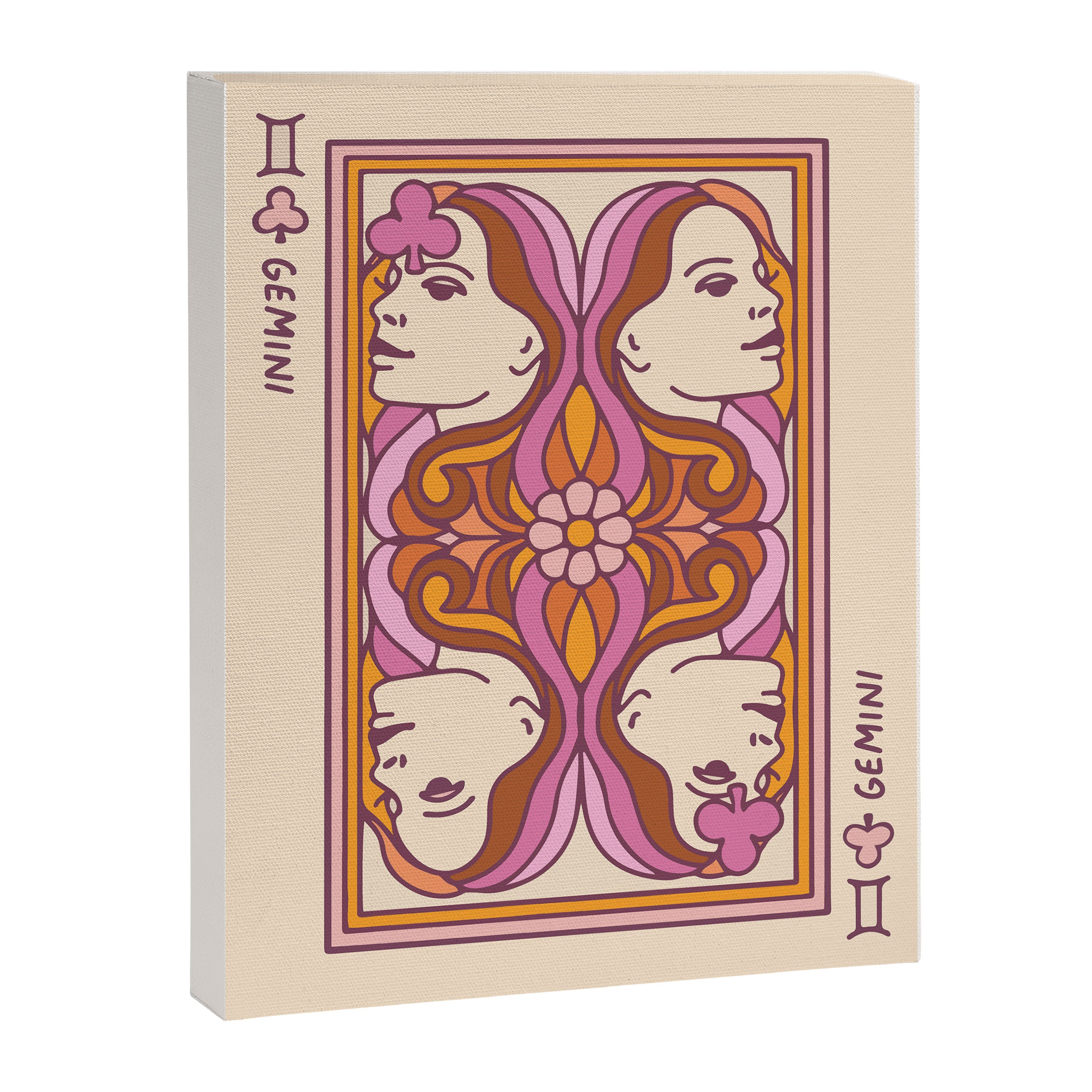 Gemini Playing Card Canvas Print Gallery Image 6