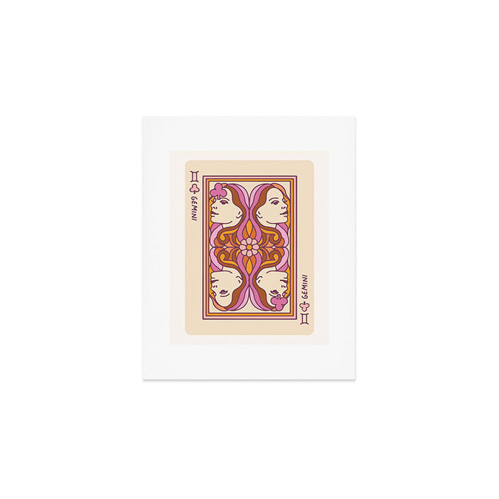 Gemini Playing Card Art Print Gallery Image 1
