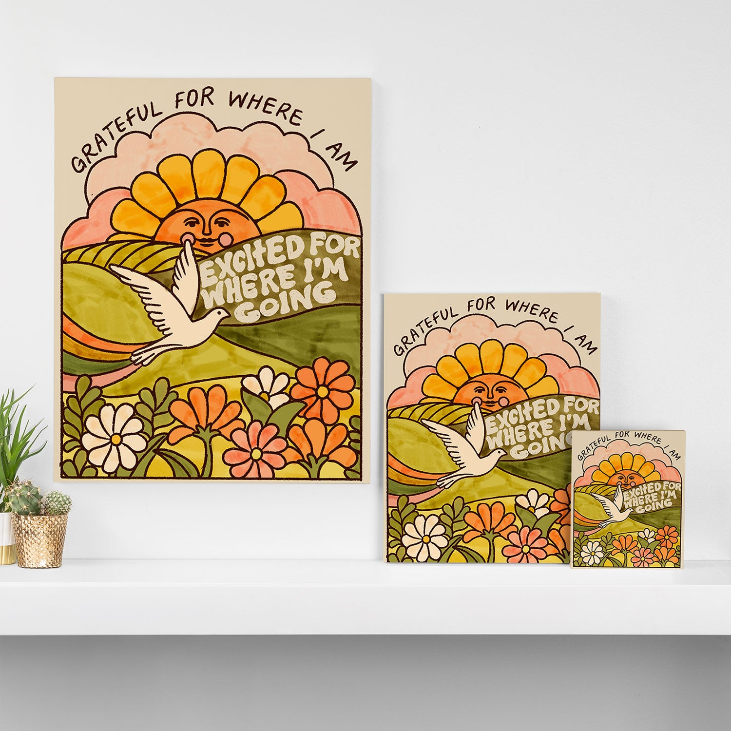 Grateful Canvas Print Gallery Image 3