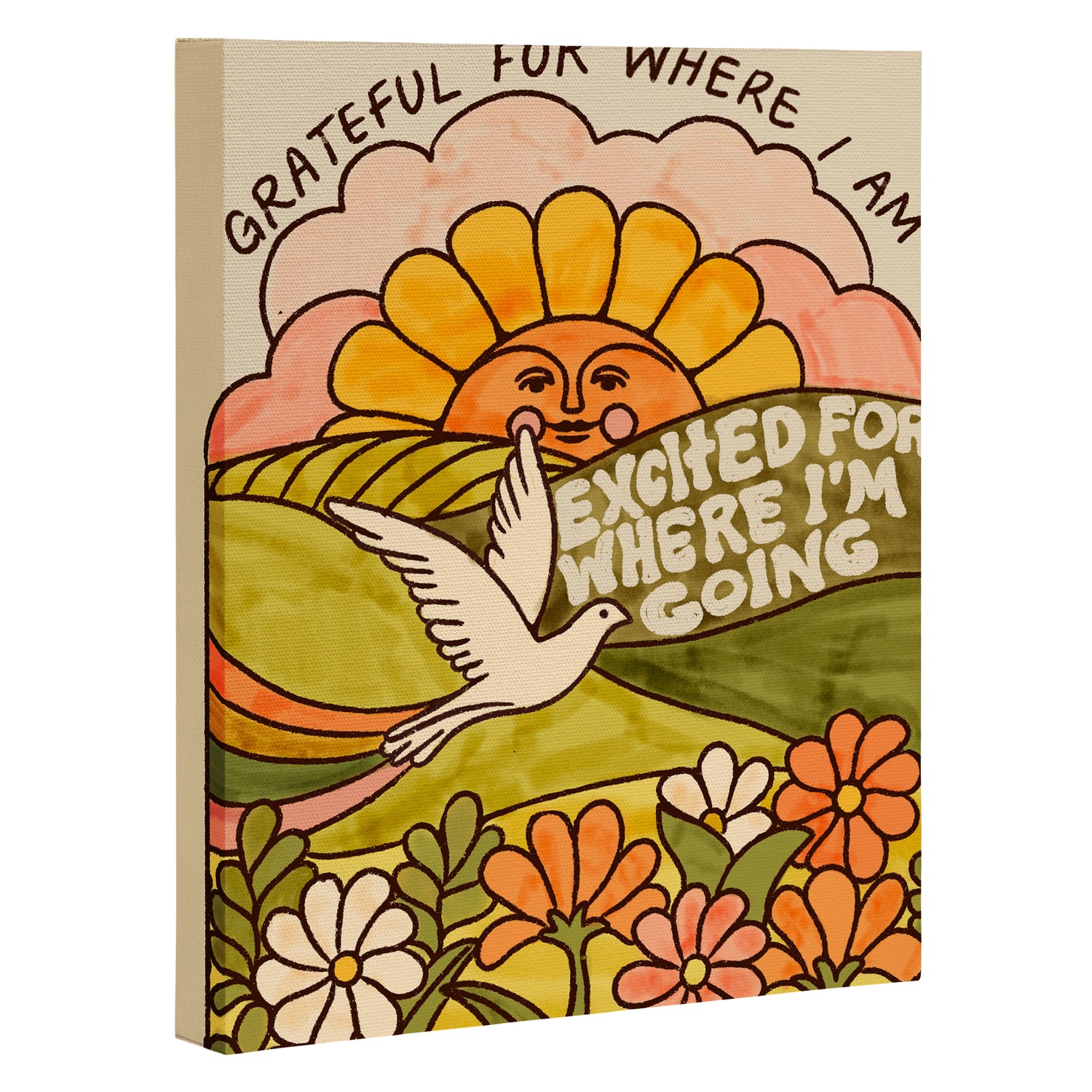 Grateful Canvas Print Gallery Image 3