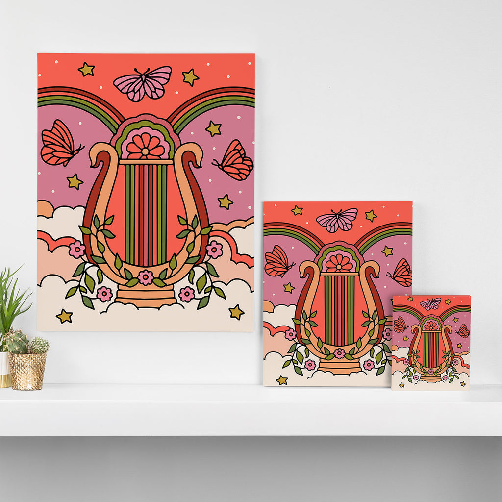 Grecian Lyre Canvas Print Gallery Image 3