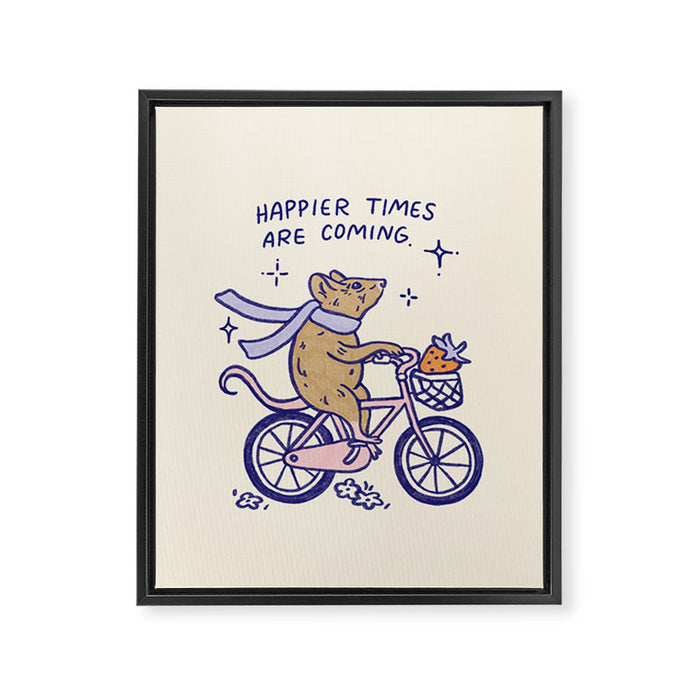 Happy Times Framed Canvas Print Gallery Image 1